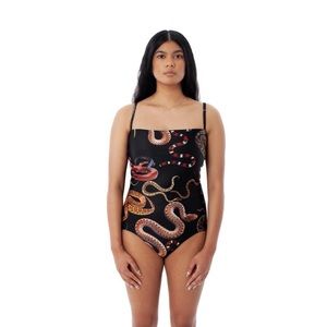 Minnow Bathers one piece limited edition snake print suit